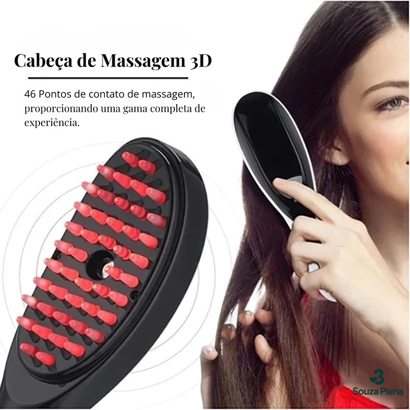 Escova Massageadora com Laser 4 em 1