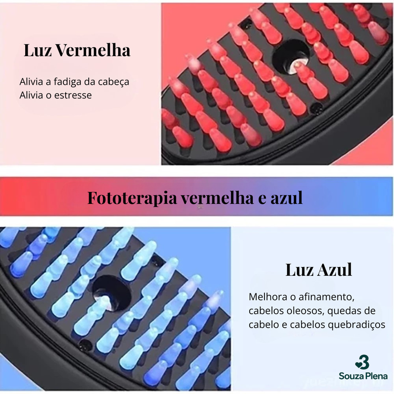 Escova Massageadora com Laser 4 em 1