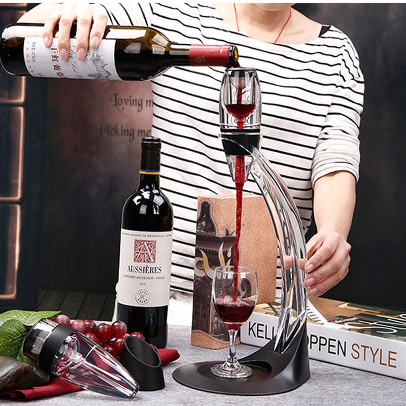 Aerador de Vinho com Suporte | Decantador Moderno e Luxuoso - | Souza Plena
