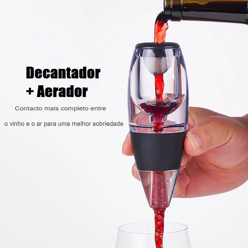 Aerador de Vinho com Suporte | Decantador Moderno e Luxuoso - | Souza Plena