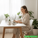 Bandeja Decorativa de Espelho com Hastes Douradas - | Souza Plena