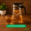 Bule Infusor TeaGlass™ – Chá Quente, Rápido e com Estilo - Bule de Chá Infusor | Souza Plena