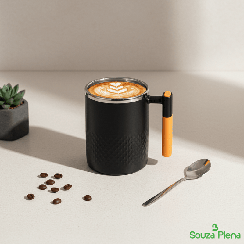 Caneca Térmica com Estilo – Mantém seu café quente e o seu dia mais bonito! - | Souza Plena