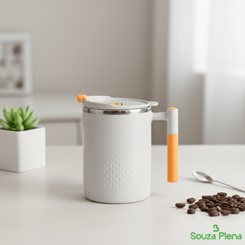 Caneca Térmica com Estilo – Mantém seu café quente e o seu dia mais bonito! - | Souza Plena
