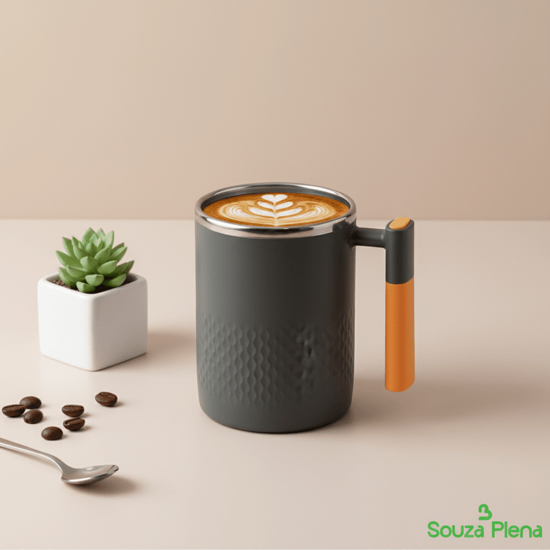 Caneca Térmica com Estilo – Mantém seu café quente e o seu dia mais bonito! - | Souza Plena