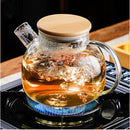 Chaleira de Vidro Borossilicato com Tampa de Bambu - | Souza Plena