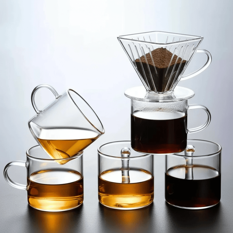 Conjunto com 6 Xícaras de Vidro Duplo - Casa e Decoração | Souza Plena