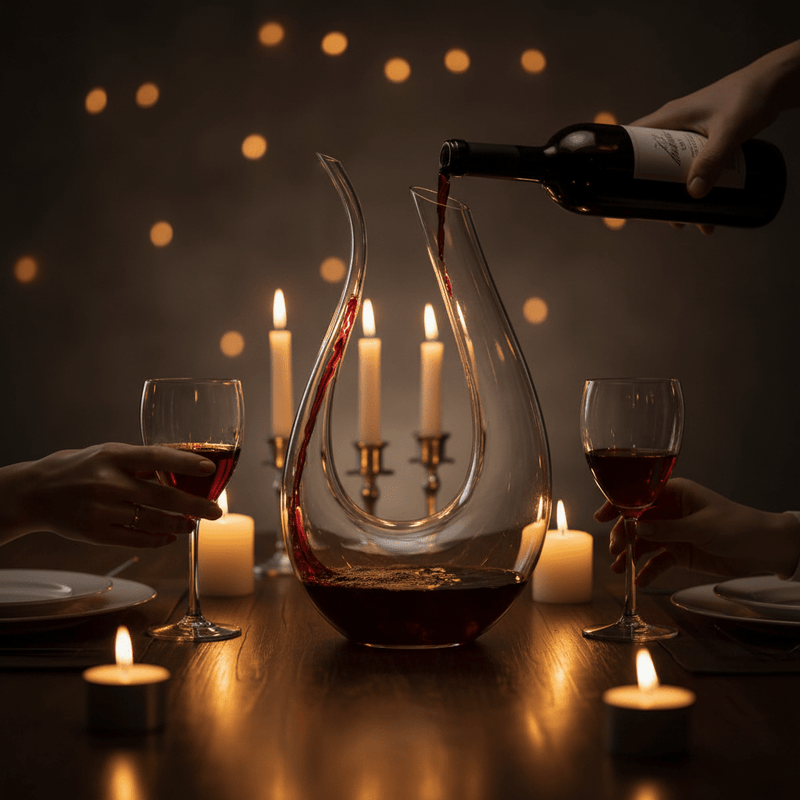 Decanter de Vinho Moderno Lapidado – Souza Plena - | Souza Plena