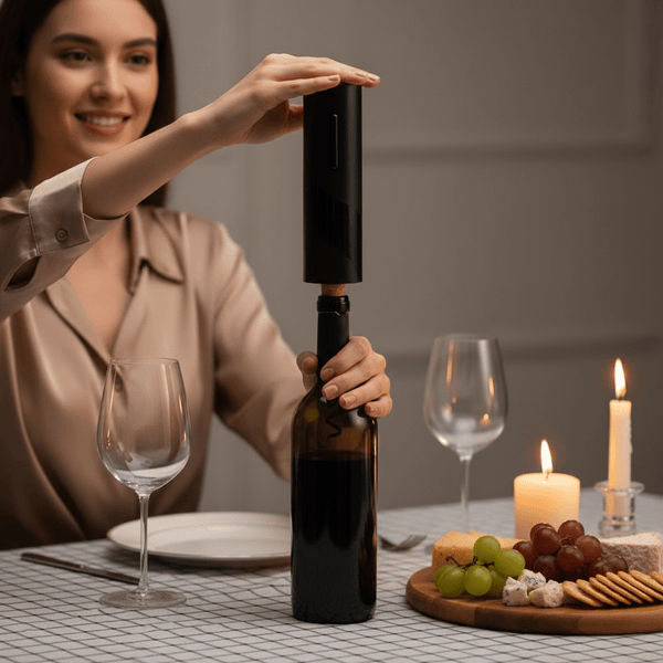 kit Abridor de Vinho USB Elétrico Plena™ - | Souza Plena