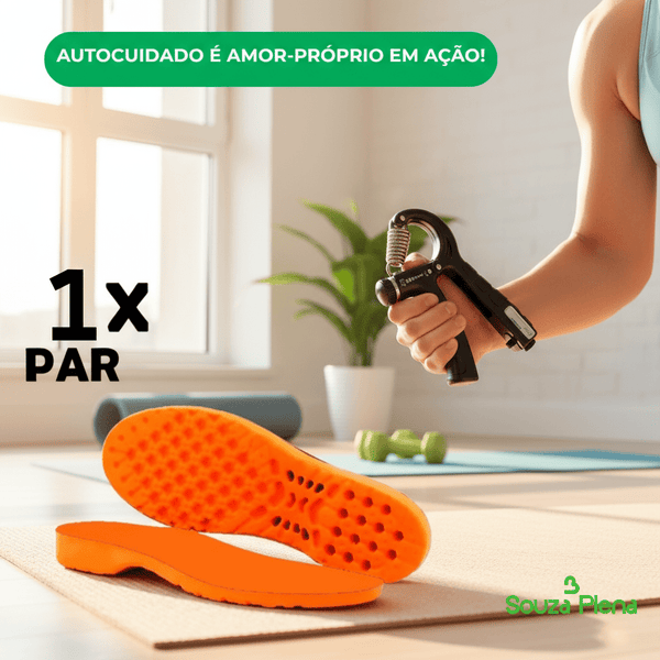 Kit Conforto e Bem - Estar Plena - Kit 2 Pares Palmilha - Ortho Gel P3 | Souza Plena