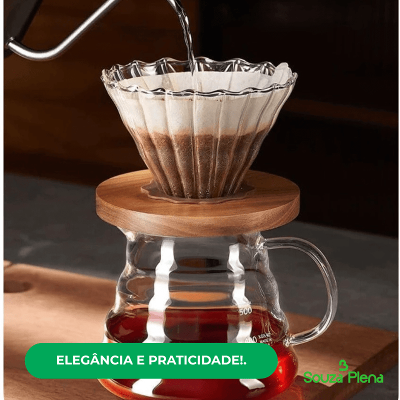 Kit de Preparo de Café V60 - Bule de Café Infusor | Souza Plena