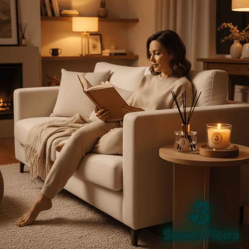 Kit Essência Plena – Difusor & Vela Decorativa - | Souza Plena