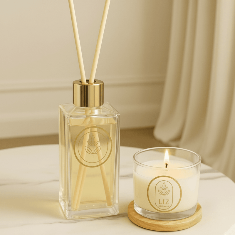 Kit Essência Plena – Difusor & Vela Decorativa - | Souza Plena