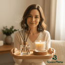 Kit Essência Plena – Difusor & Vela Decorativa - | Souza Plena