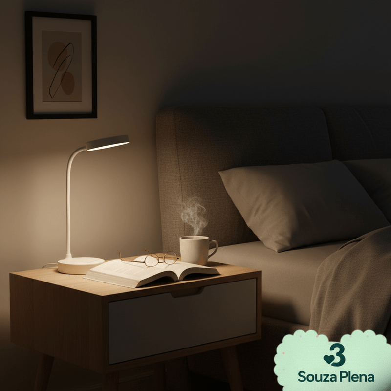 Luminária de Mesa LED Recarregável - | Souza Plena