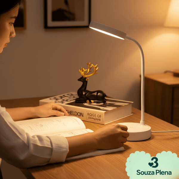 Luminária de Mesa LED Recarregável - | Souza Plena