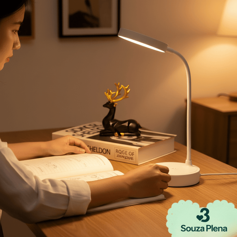 Luminária de Mesa LED Recarregável - | Souza Plena