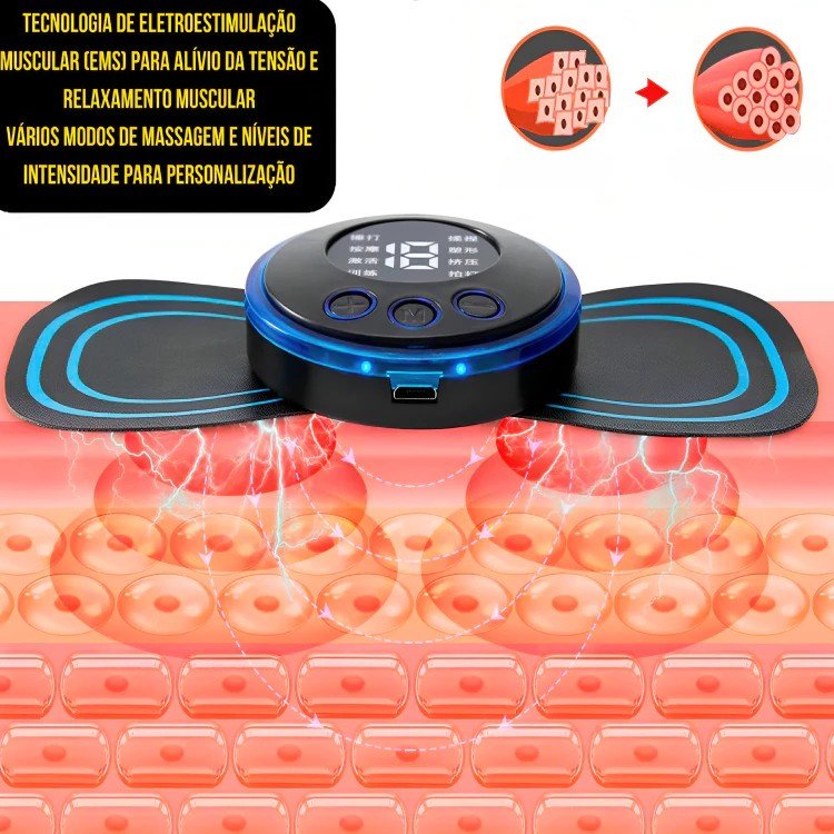 Mini Massageador Portátil 2 em 1 - | Souza Plena