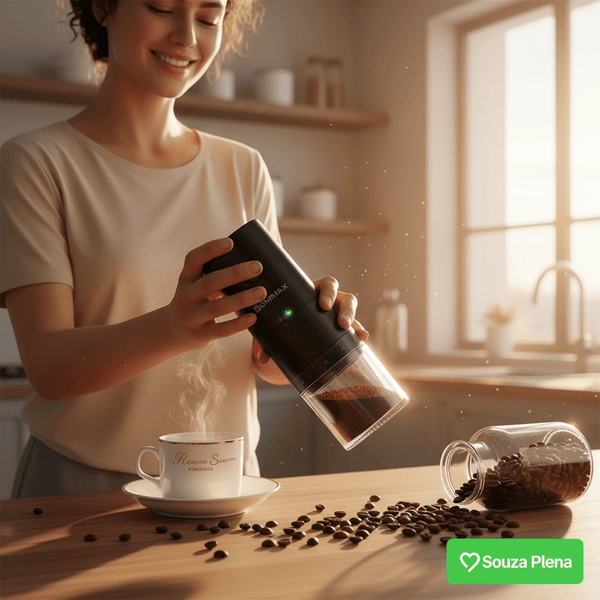 Moedor de Café Elétrico com Carregamento USB - C - | Souza Plena