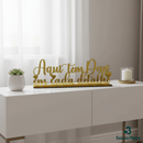 Palavra Decorativa “Aqui tem Deus em Cada Detalhe” - | Souza Plena