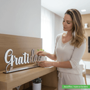 Palavra Decorativa ‘Gratidão’ - | Souza Plena