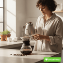 Passador de Café em Vidro Borossilicato - | Souza Plena