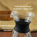 Passador de Café em Vidro Borossilicato - | Souza Plena