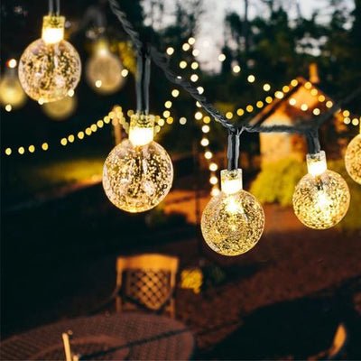 Varal de luzes led solar, luz natal - | Souza Plena